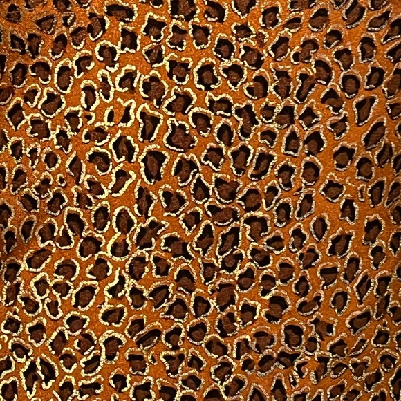 Vintage Copper Metallic Cheetah Print One Piece Swimsuit - Picture 9 of 11